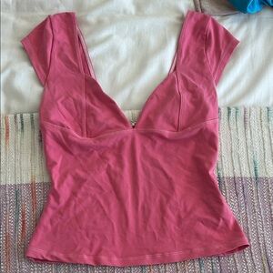 Free People Duo Corset Cami Plunge Top